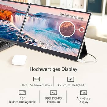 LG gram +view 16MQ70 [16インチ] 16” LG gram +view IPS Portable Monitor - 16MQ70.ADSU1 | LG USA